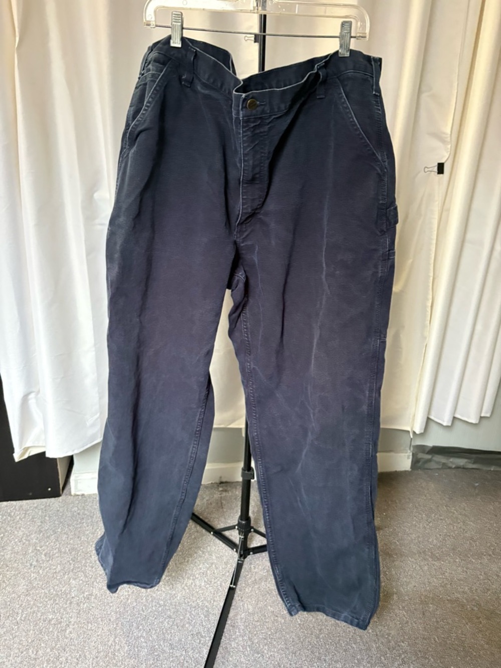 Carhartt Men's Dark Navy Cargo Work Pants